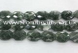 CGQ530 18*22mm - 18*25mm faceted octagonal green phantom quartz beads