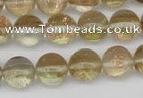 CGQ60 15.5 inches 8mm round gold sand quartz beads wholesale