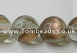 CGQ63 15.5 inches 18mm round gold sand quartz beads wholesale