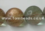 CGQ64 15.5 inches 20mm round gold sand quartz beads wholesale