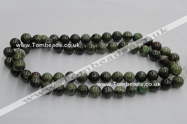 CGR04 16 inches 12mm round green rain forest stone beads wholesale