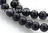 CGS01 15 inches 8mm round blue goldstone beads Wholesale