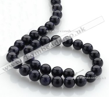 CGS02 15 inches 10mm round blue goldstone beads Wholesale