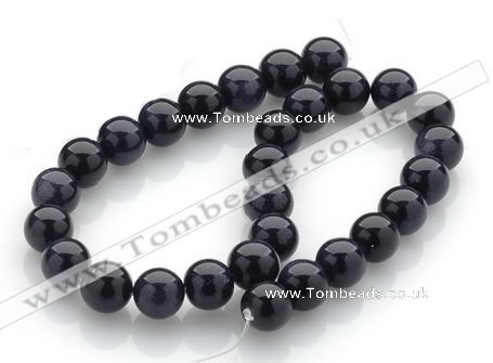 CGS04 15 inches 14mm round blue goldstone beads Wholesale