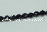 CGS105 15.5 inches 6mm faceted round blue goldstone beads wholesale