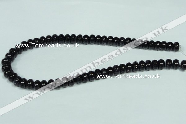 CGS113 15.5 inches 6*10mm rondelle blue goldstone beads wholesale