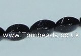 CGS119 15.5 inches 8*16mm twisted rice blue goldstone beads wholesale