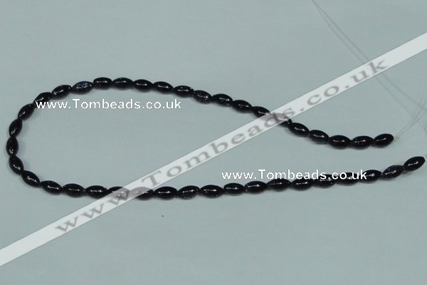 CGS120 15.5 inches 6*10mm rice blue goldstone beads wholesale