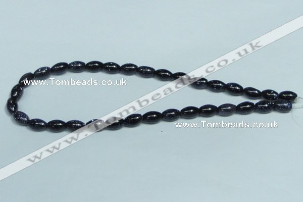 CGS121 15.5 inches 8*12mm rice blue goldstone beads wholesale