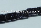 CGS128 15.5 inches 14*14mm square blue goldstone beads wholesale