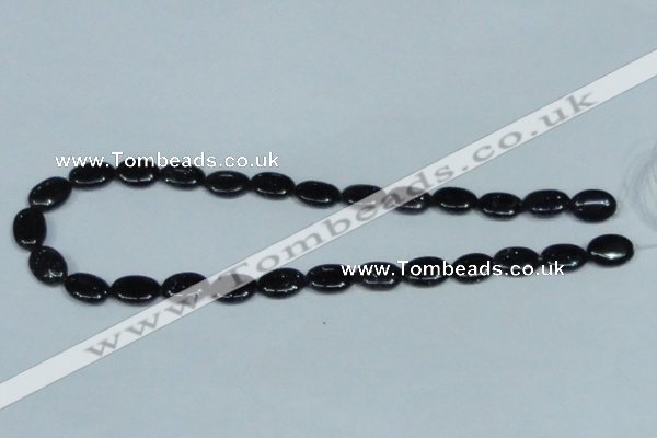 CGS134 15.5 inches 10*14mm oval blue goldstone beads wholesale