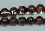 CGS203 15.5 inches 10mm round blue & brown goldstone beads wholesale