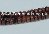 CGS206 15.5 inches 4*6mm rondelle blue & brown goldstone beads wholesale