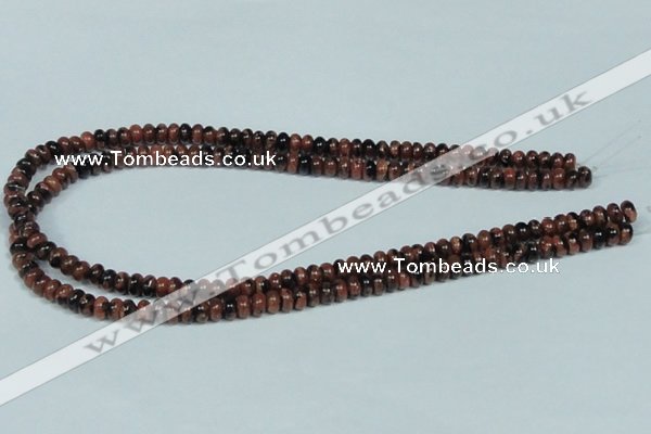 CGS206 15.5 inches 4*6mm rondelle blue & brown goldstone beads wholesale