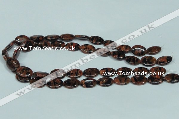 CGS211 15.5 inches 13*18mm oval blue & brown goldstone beads wholesale