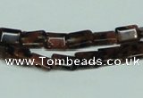 CGS216 15.5 inches 6*8mm rectangle blue & brown goldstone beads