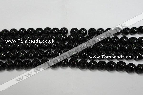 CGS402 15.5 inches 8mm round green goldstone beads wholesale