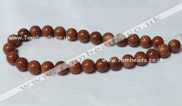 CGS53 15.5 inches 14mm round goldstone beads wholesale