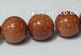 CGS54 15.5 inches 16mm round goldstone beads wholesale