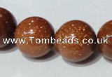 CGS55 15.5 inches 18mm round goldstone beads wholesale