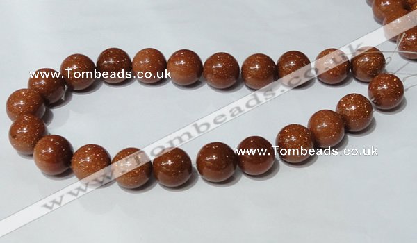 CGS55 15.5 inches 18mm round goldstone beads wholesale