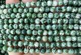 CGS601 15 inches 6mm round green spot stone beads wholesale