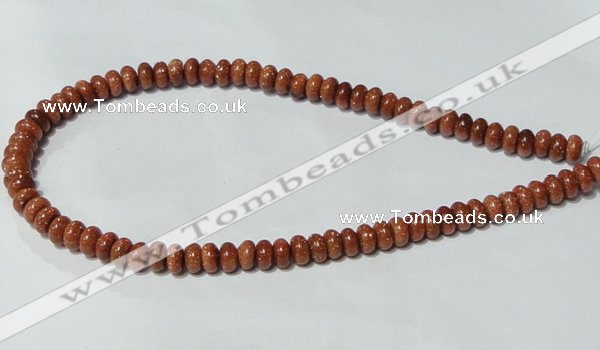 CGS63 15.5 inches 4*8mm rondelle goldstone beads wholesale