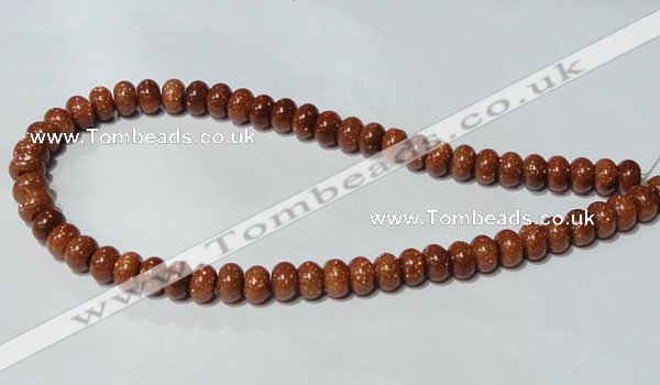 CGS64 15.5 inches 6*10mm rondelle goldstone beads wholesale