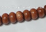 CGS65 15.5 inches 8*12mm rondelle goldstone beads wholesale