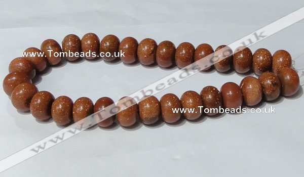 CGS66 15.5 inches 13*18mm rondelle goldstone beads wholesale