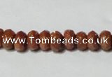 CGS67 15.5 inches 5*8mm faceted rondelle goldstone beads wholesale