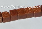 CGS73 15.5 inches 10*10mm cube goldstone beads wholesale