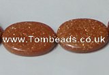 CGS79 15.5 inches 18*25mm oval goldstone beads wholesale