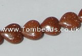 CGS82 15.5 inches 12*12mm heart goldstone beads wholesale