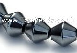 CHE06 14.5 inches 8*8mm bicone shape hematite beads Wholesale