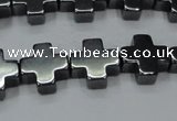 CHE1006 15.5 inches 10*10mm cross hematite beads wholesale