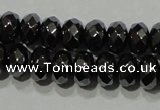 CHE103 15.5 inches 4*6mm faceted rondelle hematite beads wholesale