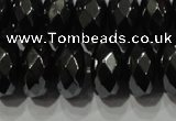 CHE105 15.5 inches 6*10mm faceted rondelle hematite beads wholesale