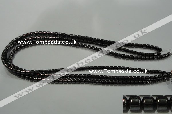 CHE116 15.5 inches 5*5mm tyre hematite beads wholesale