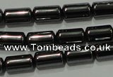 CHE117 15.5 inches 5*8mm tube hematite beads wholesale