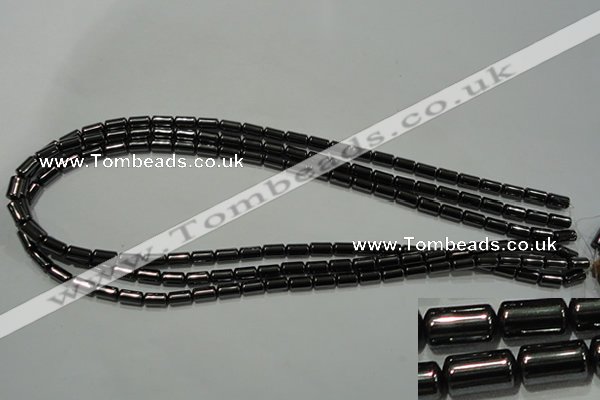 CHE117 15.5 inches 5*8mm tube hematite beads wholesale