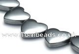 CHE12 15 inches 12mm heart shape hematite beads Wholesale