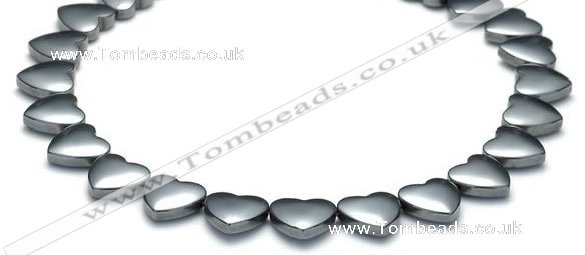 CHE12 15 inches 12mm heart shape hematite beads Wholesale
