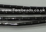 CHE120 15.5 inches 2*4mm tube hematite beads wholesale