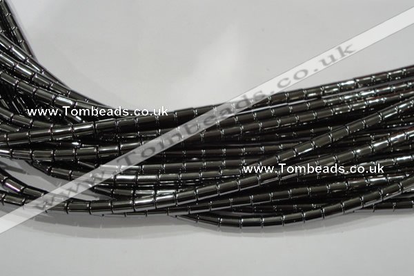 CHE122 15.5 inches 5*8mm tube hematite beads wholesale