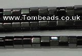 CHE125 15.5 inches 3*4mm faceted tube hematite beads wholesale