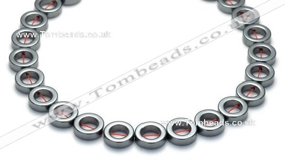 CHE15 16 inches 12mm donut shape hematite beads Wholesale