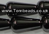 CHE150 15.5 inches 10*20mm teardrop hematite beads wholesale