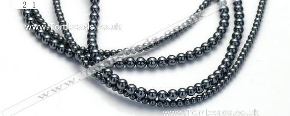 CHE17 16 inches 2mm & 3mm round hematite beads Wholesale