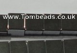 CHE183 15.5 inches 8*8mm cube hematite beads wholesale